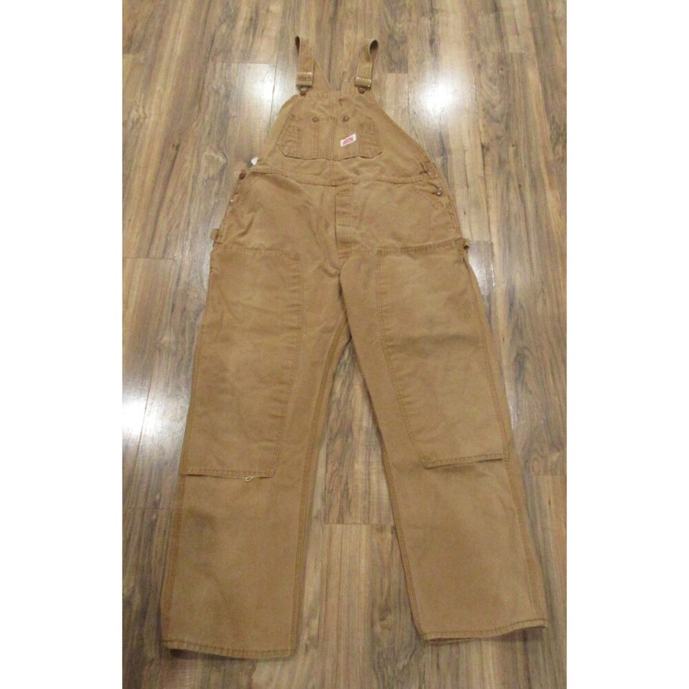 Round House Coveralls Men 44x32" Tan Canvas Heavy Duty Workwear